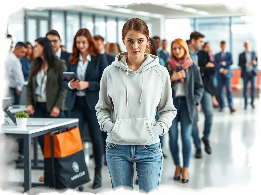 Casual attire like hoodies can undermine your professional image