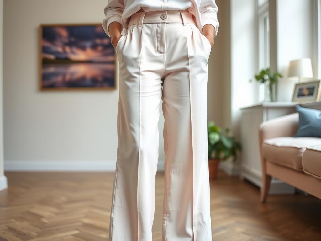Elegant pants that complement a curvier lower body.