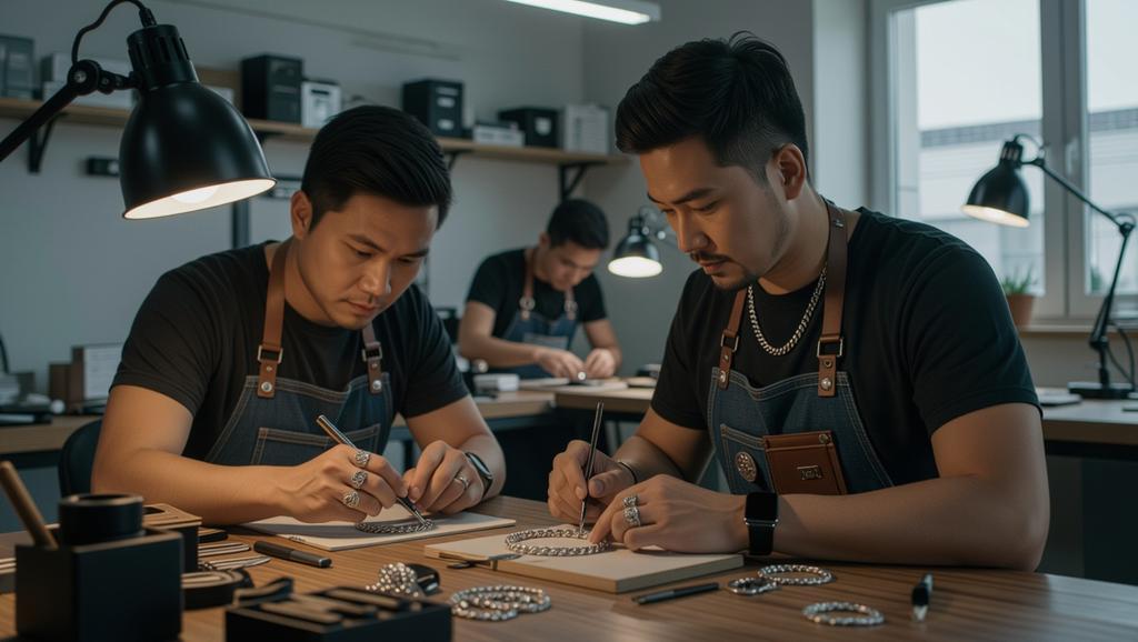 Examine the skilled artisans at work on Chrome Hearts pieces, highlighting the labor-intensive process behind the expense.