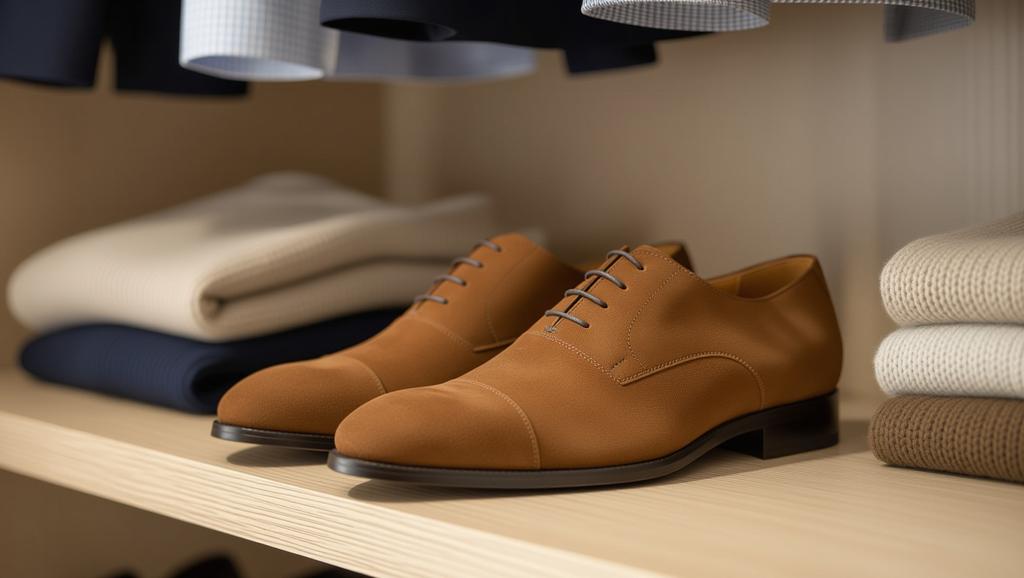 See the transformed look of suede shoes after cleaning, emphasizing the value of regular maintenance for long-lasting fashion items.