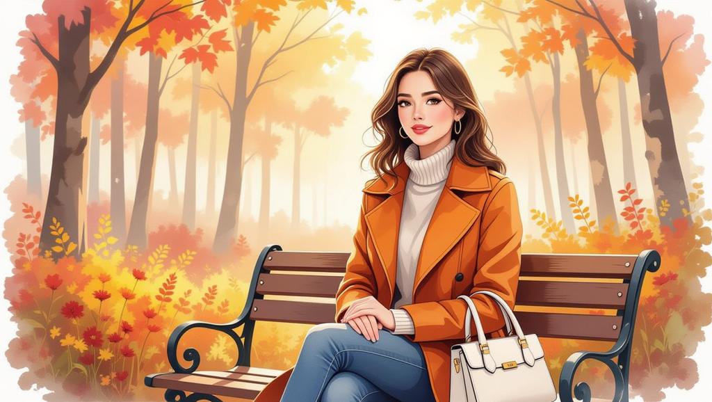 Uncover the reasons behind the no-white-after-Labor Day custom in this scene of modern fashion adapting to fall's rich palette.